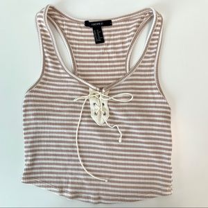 FOREVER 21 Stripped Crop Top